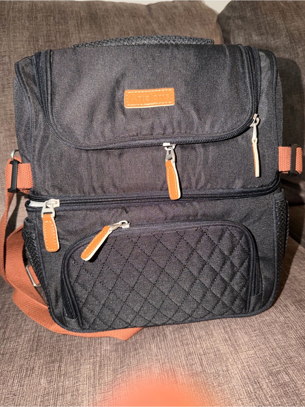 Black Insulated Lunch Bag